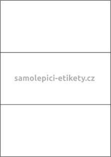 Etikety PRINT 210x99 mm (100xA4) - bílá matná polyetylenová folie 105 g/m2