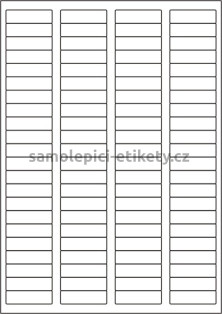 Etikety PRINT 44x12,7 mm (100xA4) - transparentní lesklá polyesterová folie