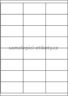 Etikety PRINT 70x35 mm (100xA4) - transparentní lesklá polyesterová folie