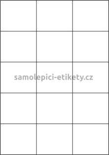 Etikety PRINT 70x59,4 mm (50xA4) - transparentní lesklá polyesterová inkjet folie
