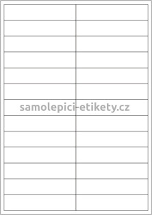 Etikety PRINT 100x22 mm (50xA4) - transparentní lesklá polyesterová inkjet folie