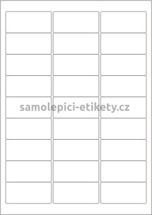 Etikety PRINT 63,5x29,6 mm (100xA4) - krémový strukturovaný papír