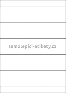 Etikety PRINT 70x50,8 mm (1000xA4) - krémový strukturovaný papír
