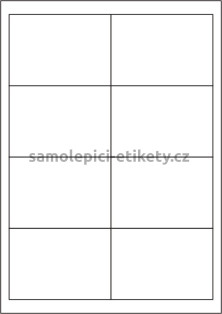 Etikety PRINT 97x67,7 mm (100xA4) - krémový strukturovaný papír