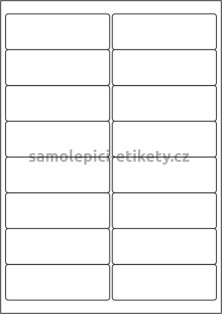 Etikety PRINT 99,1x34 mm (100xA4) - krémový strukturovaný papír