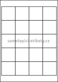 Etikety PRINT 50x50 mm (100xA4) - krémový strukturovaný papír