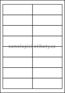 Etikety PRINT 96,5x33,8 mm (100xA4) - krémový strukturovaný papír