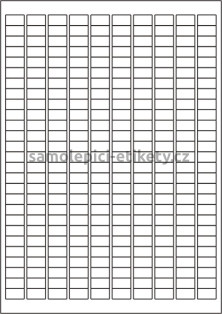 Etikety PRINT 17,8x10 mm (1000xA4) - bílý strukturovaný papír