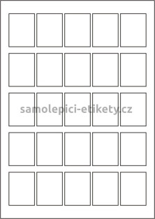 Etikety PRINT 35x45 mm (100xA4) - bílý strukturovaný papír