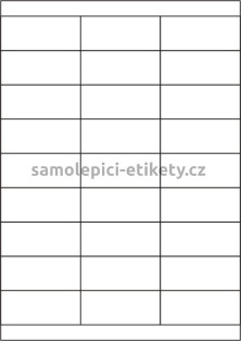 Etikety PRINT 70x30 mm (100xA4) - bílý strukturovaný papír