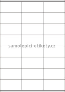 Etikety PRINT 70x36 mm (100xA4) - bílý strukturovaný papír