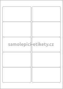 Etikety PRINT 96x50,8 mm (1000xA4) - bílý strukturovaný papír