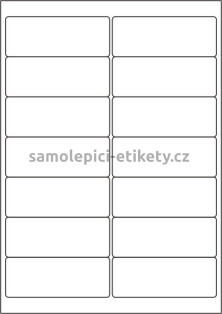 Etikety PRINT 99,1x38,1 mm (100xA4) - bílý strukturovaný papír
