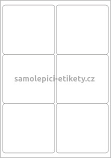 Etikety PRINT 99,1x93,1 mm (100xA4) - bílý strukturovaný papír