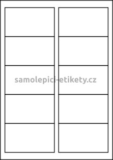 Etikety PRINT 92,5x54 mm (100xA4) - bílý strukturovaný papír