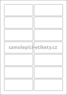 Etikety PRINT 90x36 mm (100xA4) - bílý strukturovaný papír
