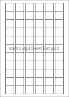 Etikety PRINT 25,4x25,4 mm (100xA4) - bílý metalický papír
