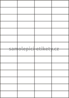 Etikety PRINT 52,5x21,2 mm (1000xA4) - bílý metalický papír