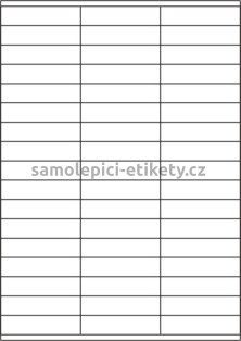Etikety PRINT 70x16,9 mm (100xA4) - bílý metalický papír