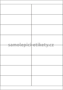 Etikety PRINT 105x33,8 mm (1000xA4) - bílý metalický papír
