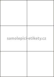Etikety PRINT 105x99 mm (100xA4) - bílý metalický papír