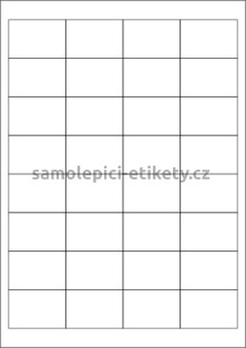 Etikety PRINT 49x33 mm (100xA4) - bílý metalický papír