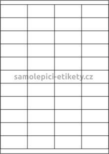 Etikety PRINT 52,5x25,4 mm (100xA4) - průsvitný papír