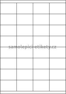 Etikety PRINT 52,5x35 mm (100xA4) - průsvitný papír