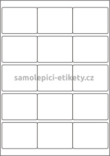 Etikety PRINT 68x50 mm (100xA4) - průsvitný papír