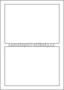 Etikety PRINT 180x130 mm bílé lesklé pro inkoustový tisk (1000xA4)