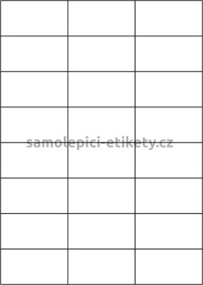 Etikety PRINT 70x37 mm bílé lesklé (100xA4)