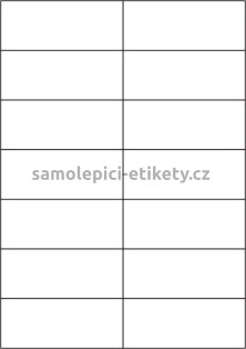 Etikety PRINT 105x42,4 mm bílé lesklé (1000xA4)