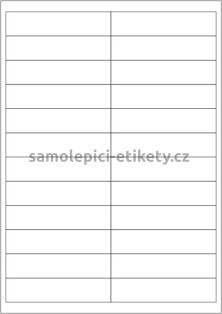 Etikety PRINT 100x23 mm bílé opacitní (100xA4)