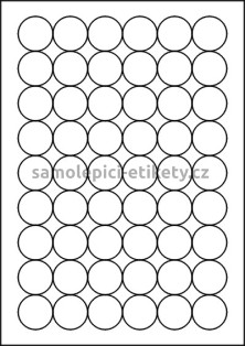 Etikety PRINT kruh průměr 30 mm bílé (balení 100xA4)