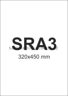 Etikety PRINT 320x450 mm (100xSRA3) - bílý strukturovaný papír