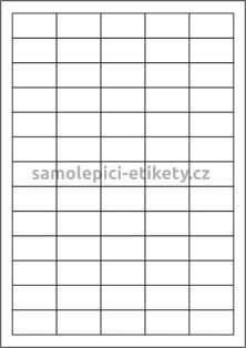 Etikety PRINT 38x21,2 mm (100xA4), ostré rohy - transparentní lesklá polyesterová folie