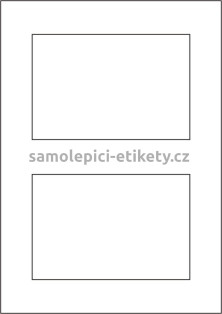 Etikety PRINT 150x100 mm bílé pololesklé 250 g/m2 (50xA4)