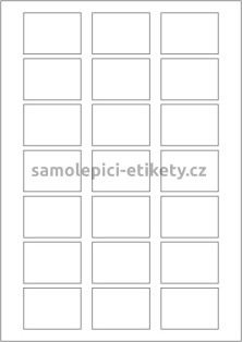 Etikety PRINT 50x36 mm bílé pololesklé 250 g/m2 (1000xA4)