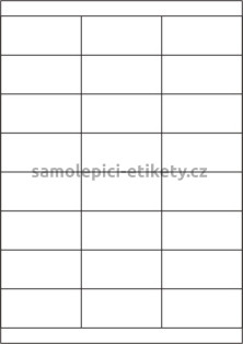 Etikety PRINT 70x33,8 mm (100xA4) - zrcadlově lesklá stříbrná polyesterová folie