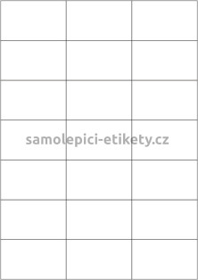 Etikety PRINT 70x42,4 mm (100xA4) - zrcadlově lesklá stříbrná polyesterová folie
