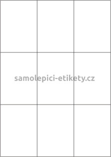 Etikety PRINT 70x99 mm (100xA4) - zrcadlově lesklá stříbrná polyesterová folie