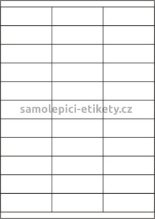 Etikety PRINT 70x25,4 mm (100xA4) - bílá matná polyesterová folie