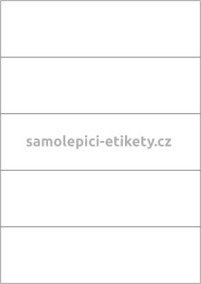 Etikety PRINT 210x59,4 mm (100xA4) - bílá matná polyesterová folie