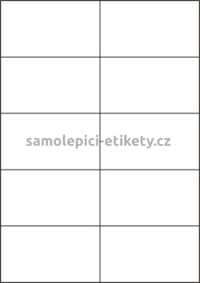 Etikety PRINT 105x59,4 mm (100xA4) - bílá matná polyetylenová folie 105 g/m2
