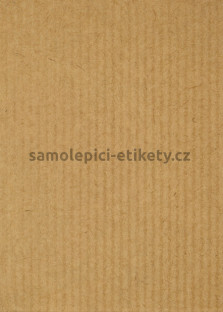 Etikety PRINT 52,5x59,4 mm (100xA4) - hnědý proužkovaný papír